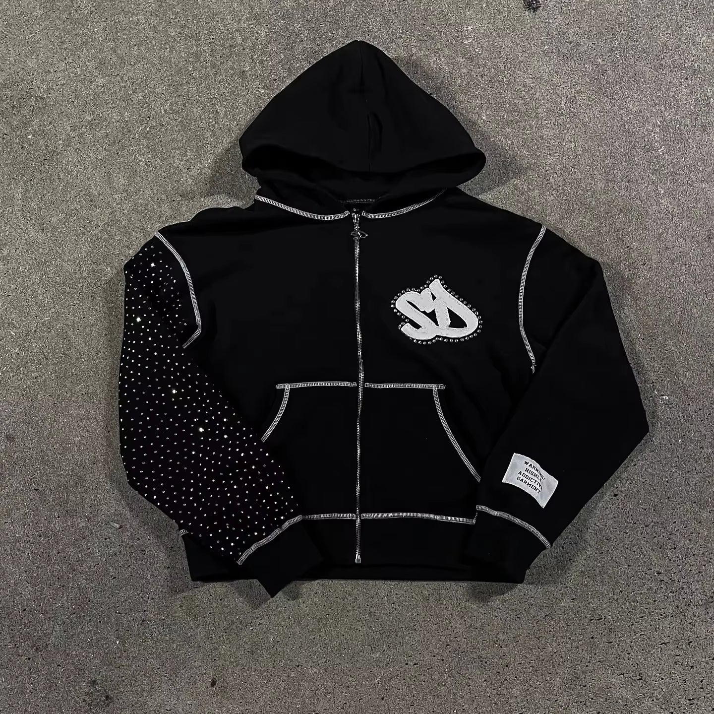 American Street Hip Hop Joker Fur Collar Zipper Hoodie Women Harajuku Y2K New Fashion Vintage Sweatshirt Unisex Punk Warm Hoodie